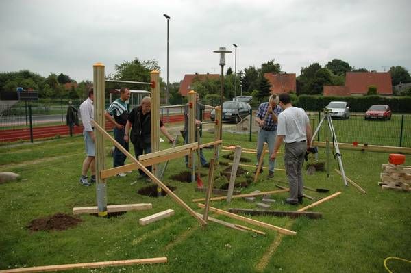 Spielplatz eingerichtet