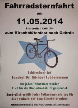 Fahrrad-Sternfahrt nach Gehrde