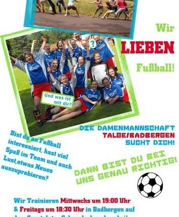 Damenmannschaft sucht Spielerinnen