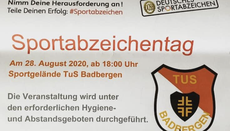 Sportabzeichentag – save the date